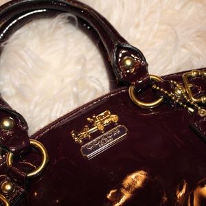 Coach - Beautiful Burgundy Patent Leather Bag